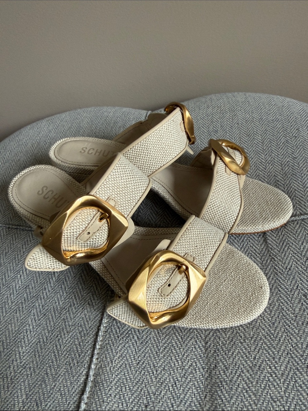SCHUTZ Olga Round Toe Dress Sanda